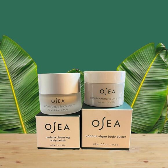Bundle NEW OSEA Undaria Body Polish 1 oz Mini & Undaria Algae Body Butter 0.5 oz - Picture 1 of 6